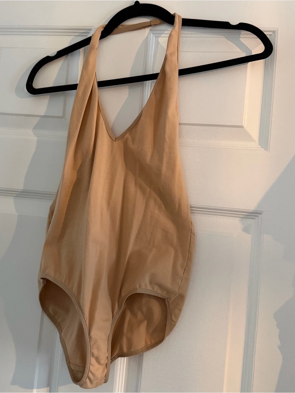 American Apparel Tan Onsie Bodysuit